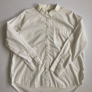 White Madewell Button Up, Size Large